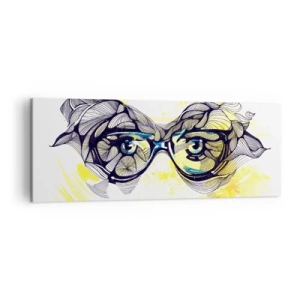 Canvas picture - Through Blue Glasses - 140x50 cm