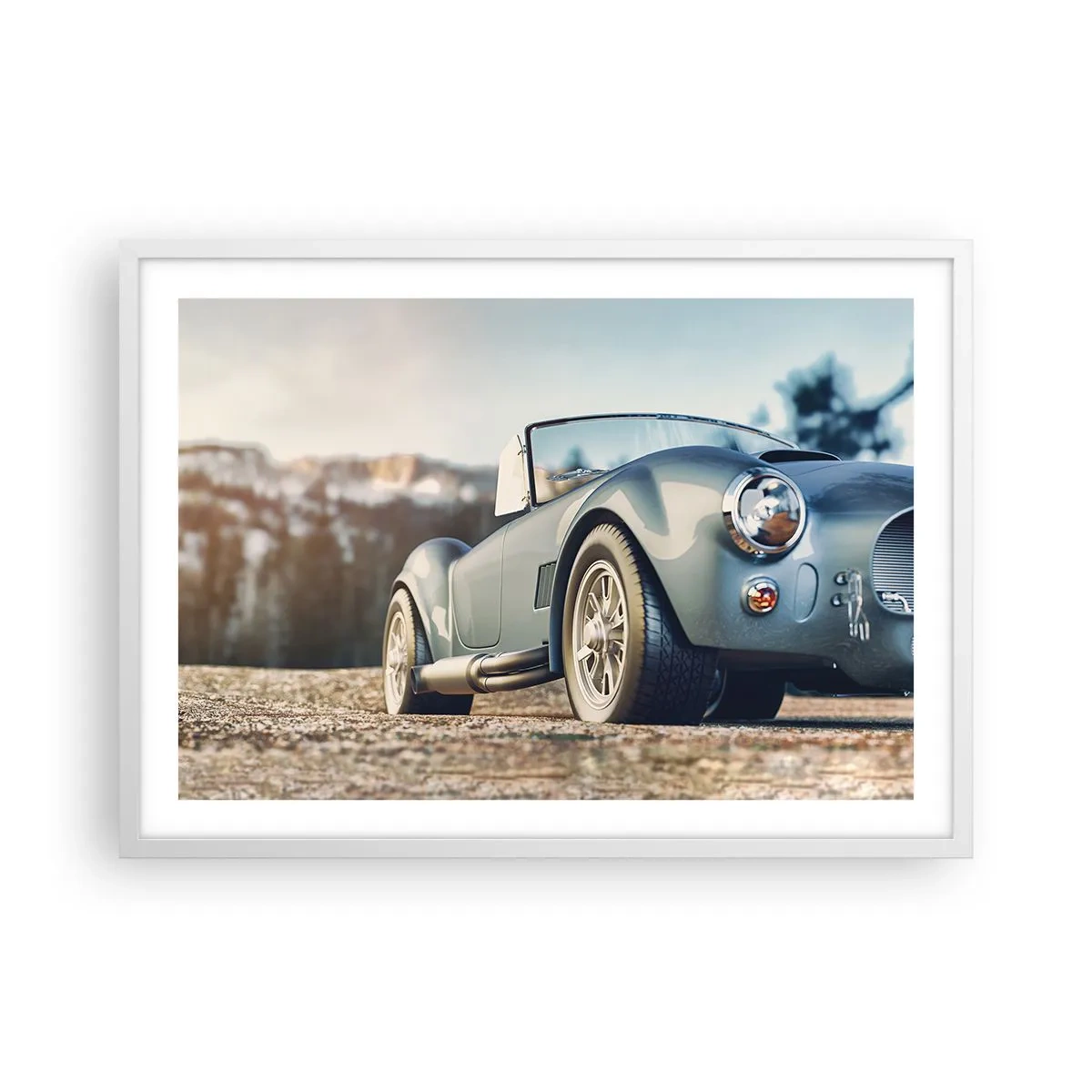 Poster in white frmae - Styel Is What Counts - 70x50 cm