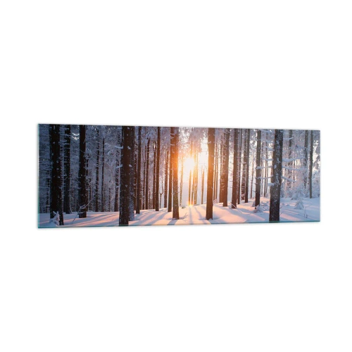 Glass picture - Clearly Black on White - 160x50 cm