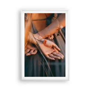 Poster in white frmae - Connected with Nature - 61x91 cm