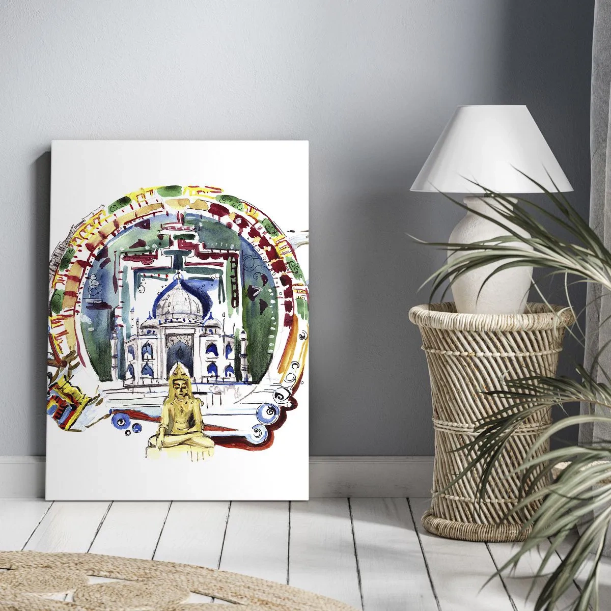 Canvas picture - Indian Balance of the World - 45x80 cm