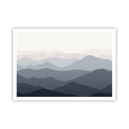 Poster - Mountain Waves - 100x70 cm