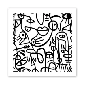 Poster - Faces and Mirages - 50x50 cm