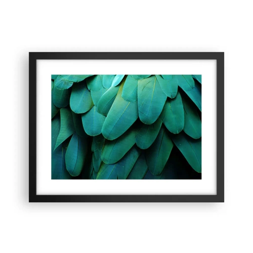 Poster in black frame - Precision of Parrot Nature - 40x30 cm