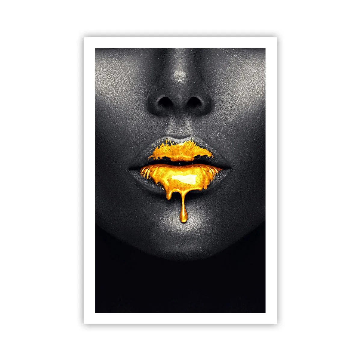 Poster - Golden Lips - 61x91 cm