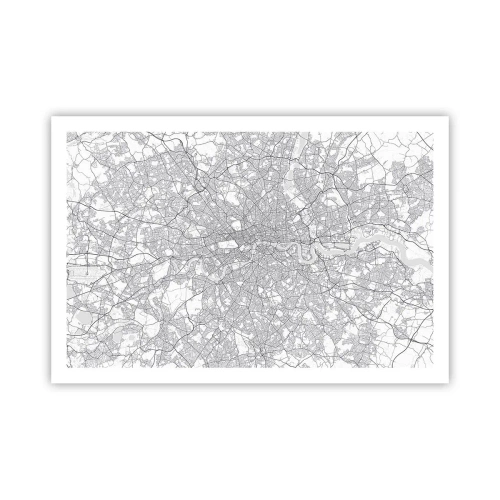 Poster - Map of London Maze - 91x61 cm