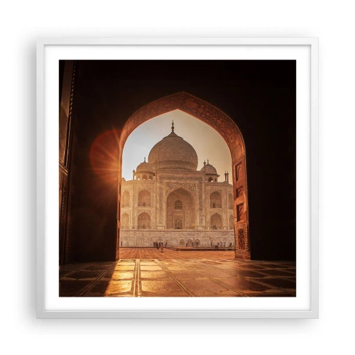 Poster in white frmae - Monument of Unearthy Love - 60x60 cm