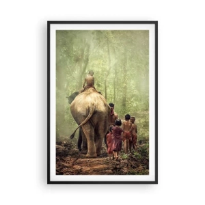 Poster in black frame - New Jungle Book - 61x91 cm