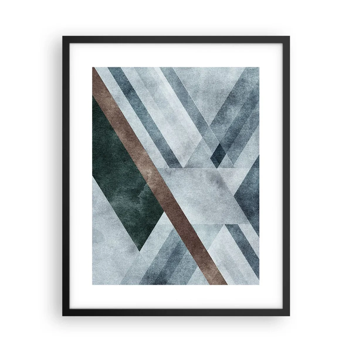 Poster in black frame - Refined Elegance of Geometry - 40x50 cm