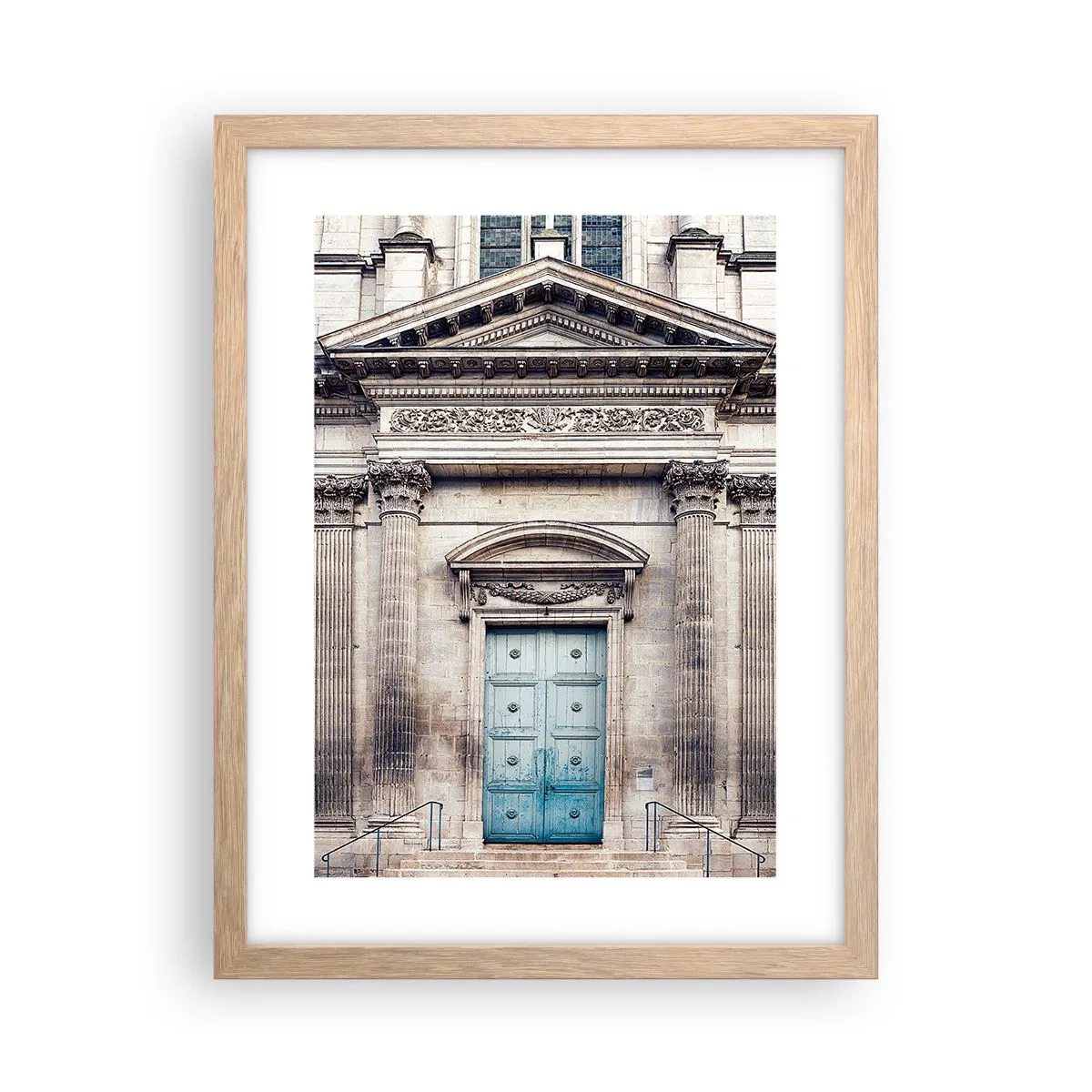 Poster in light oak frame - Gate to the Spiritual World - 30x40 cm