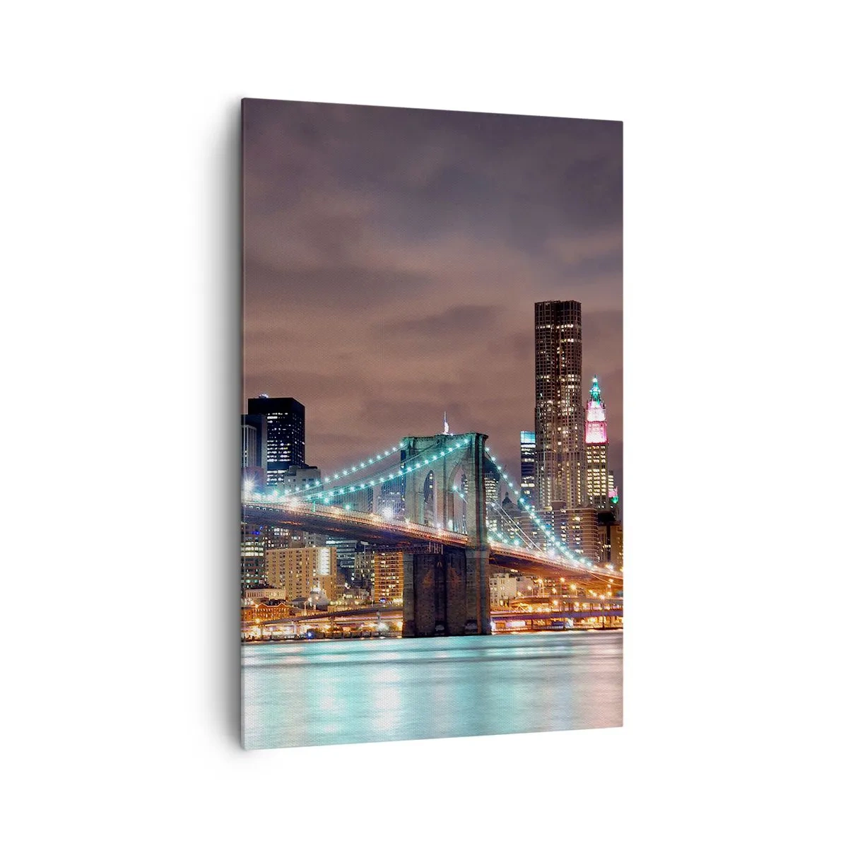 Canvas picture - Big City Lights - 80x120 cm