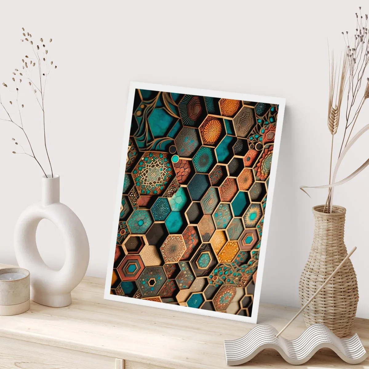 Poster - Arabic Ornaments - Variation - 70x100 cm