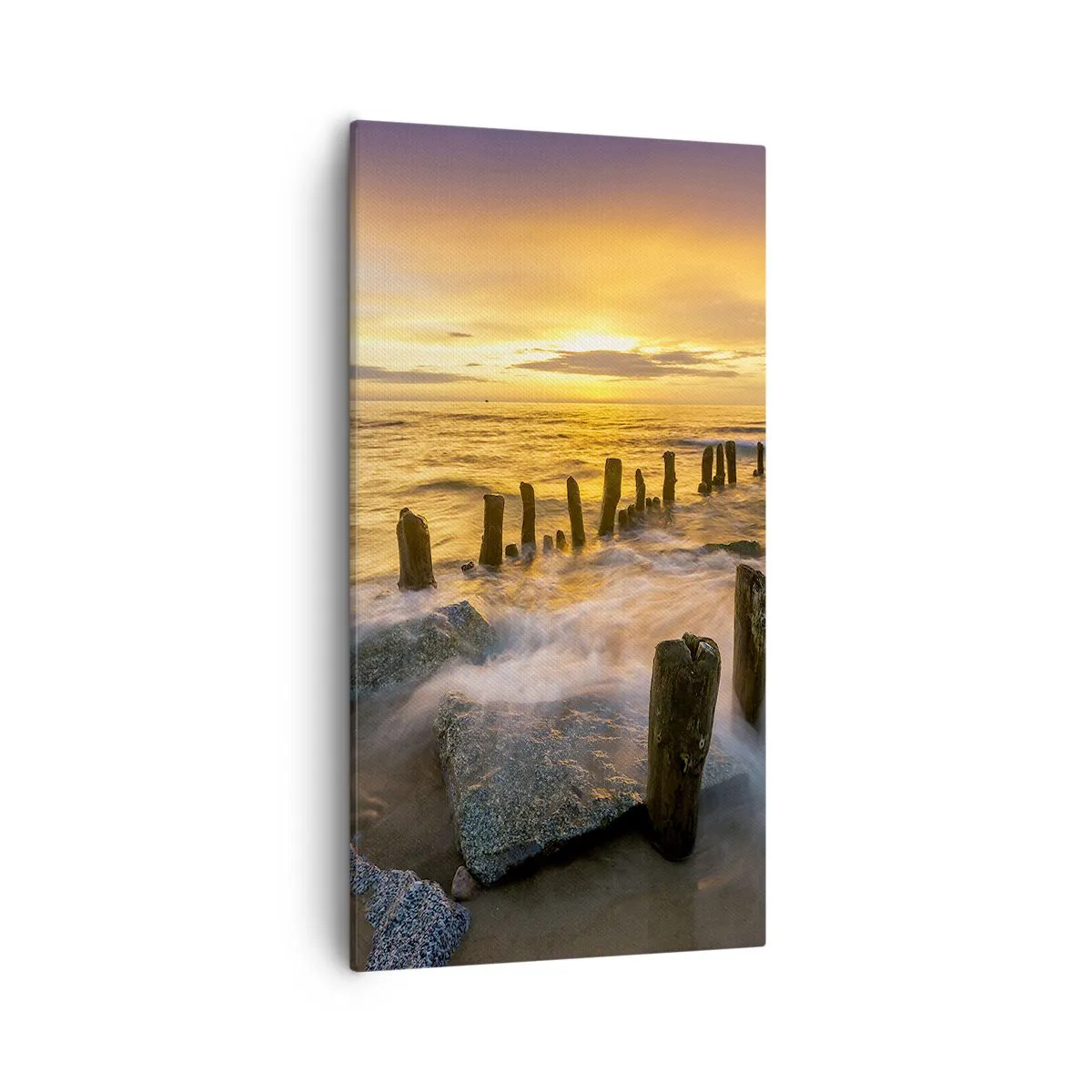 Canvas picture - Raw Beauty of the Baltic Sea - 55x100 cm