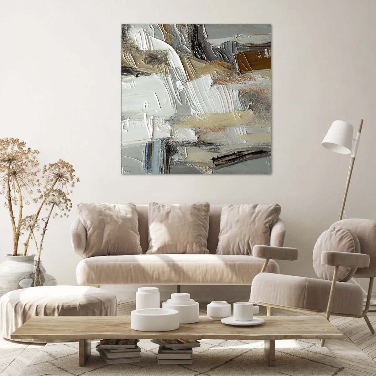 Canvas picture - Layers of Colour - 30x30 cm