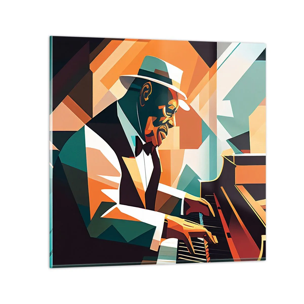 Glass picture - All that Jazz - 30x30 cm