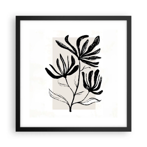 Poster in black frame - Sketch for a Herbarium - 40x40 cm