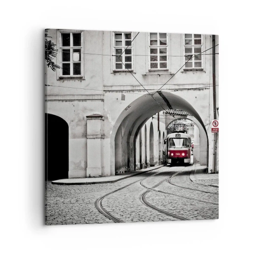 Canvas picture - Through City Labirynth - 50x50 cm