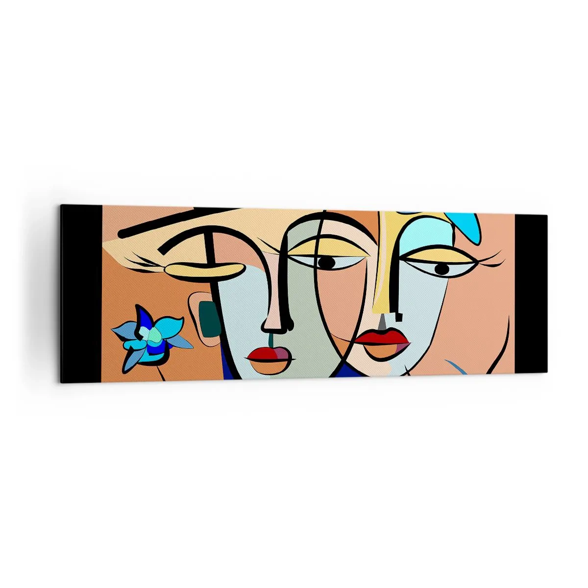 Canvas picture - Rendez-vous Picasso Style - 160x50 cm