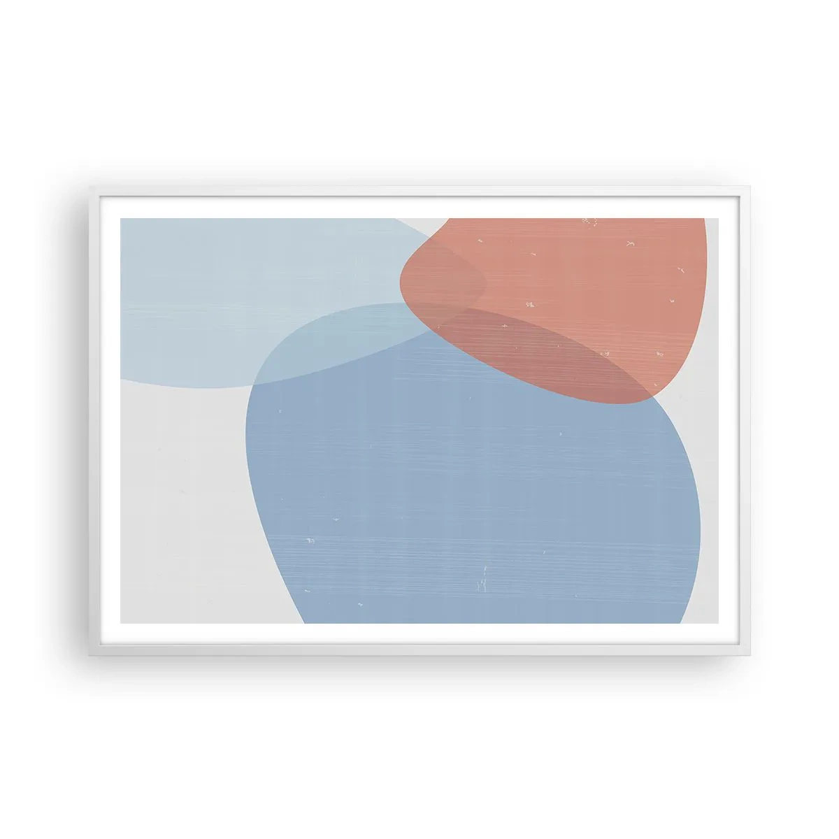 Poster in white frmae - Pastel Relations - 100x70 cm