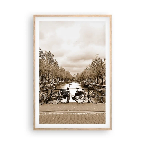 Poster in light oak frame - Dutch Atmosphere - 61x91 cm