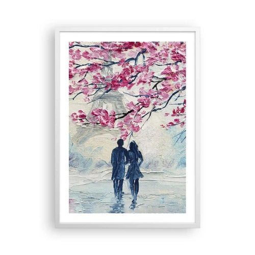 Poster in white frmae - Romantic Walk - 50x70 cm
