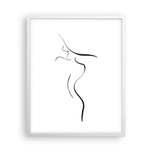 Poster in white frmae - Elusive Like a Wave - 40x50 cm