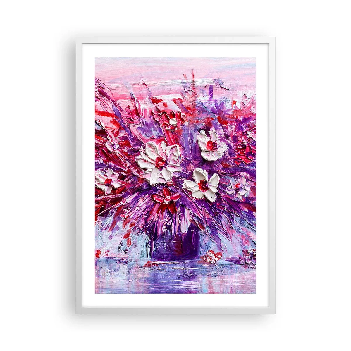 Poster in white frmae - Innocence and Passion - 50x70 cm