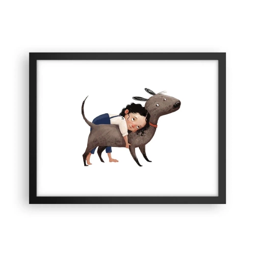 Poster in black frame - Best Friends - 40x30 cm