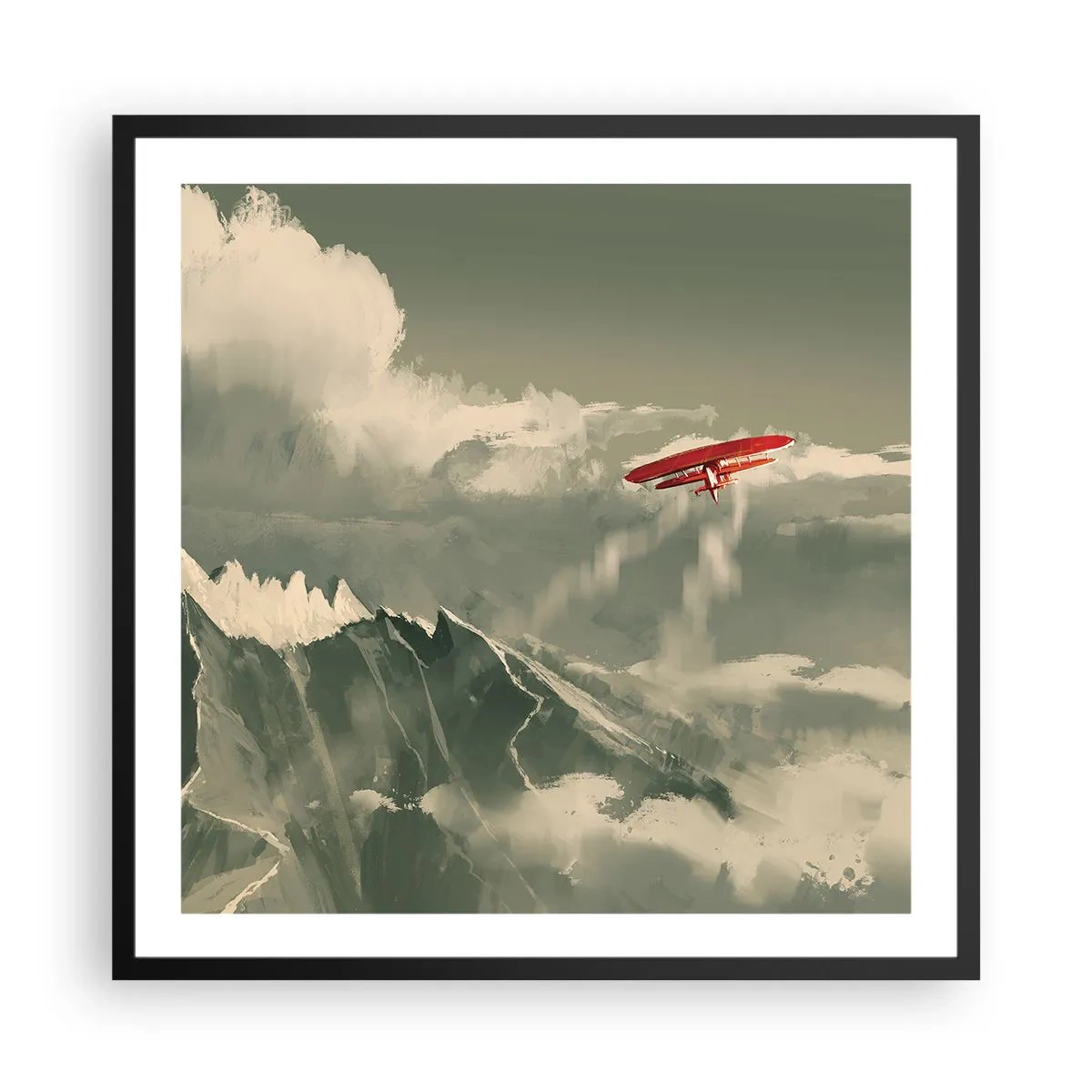 Poster in black frame - Fearless Pioneer - 60x60 cm