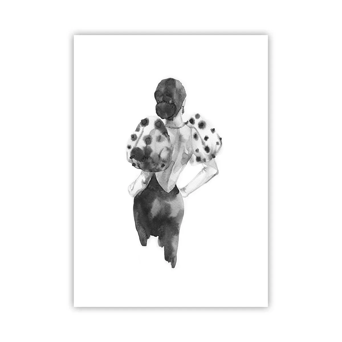 Poster - She Passed by - 50x70 cm