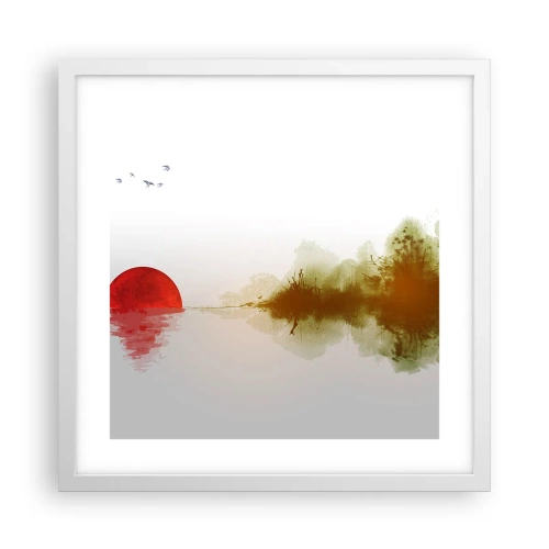 Poster in white frmae - Promise of Peace - 40x40 cm