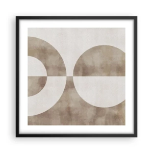 Poster in black frame - Similarities and Differences - 50x50 cm