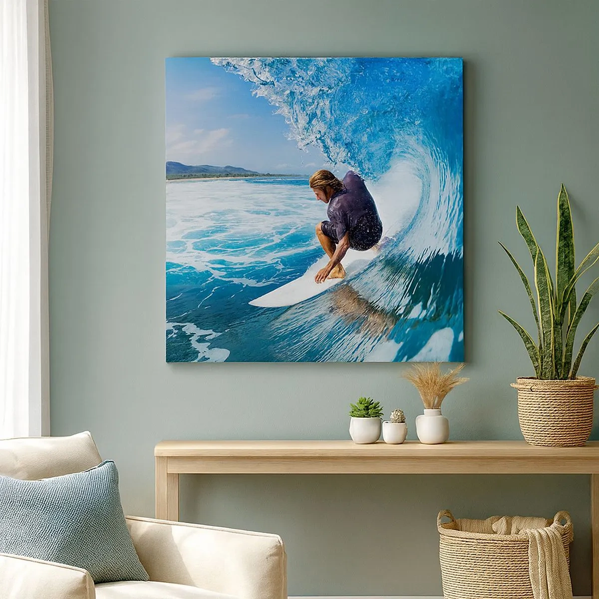 Canvas picture - Dancing with Waves - 30x30 cm