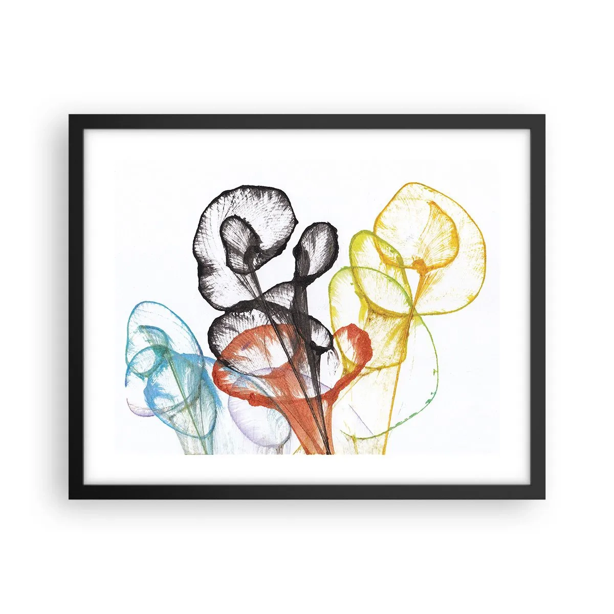 Poster in black frame - Flowers with a Soul - 50x40 cm