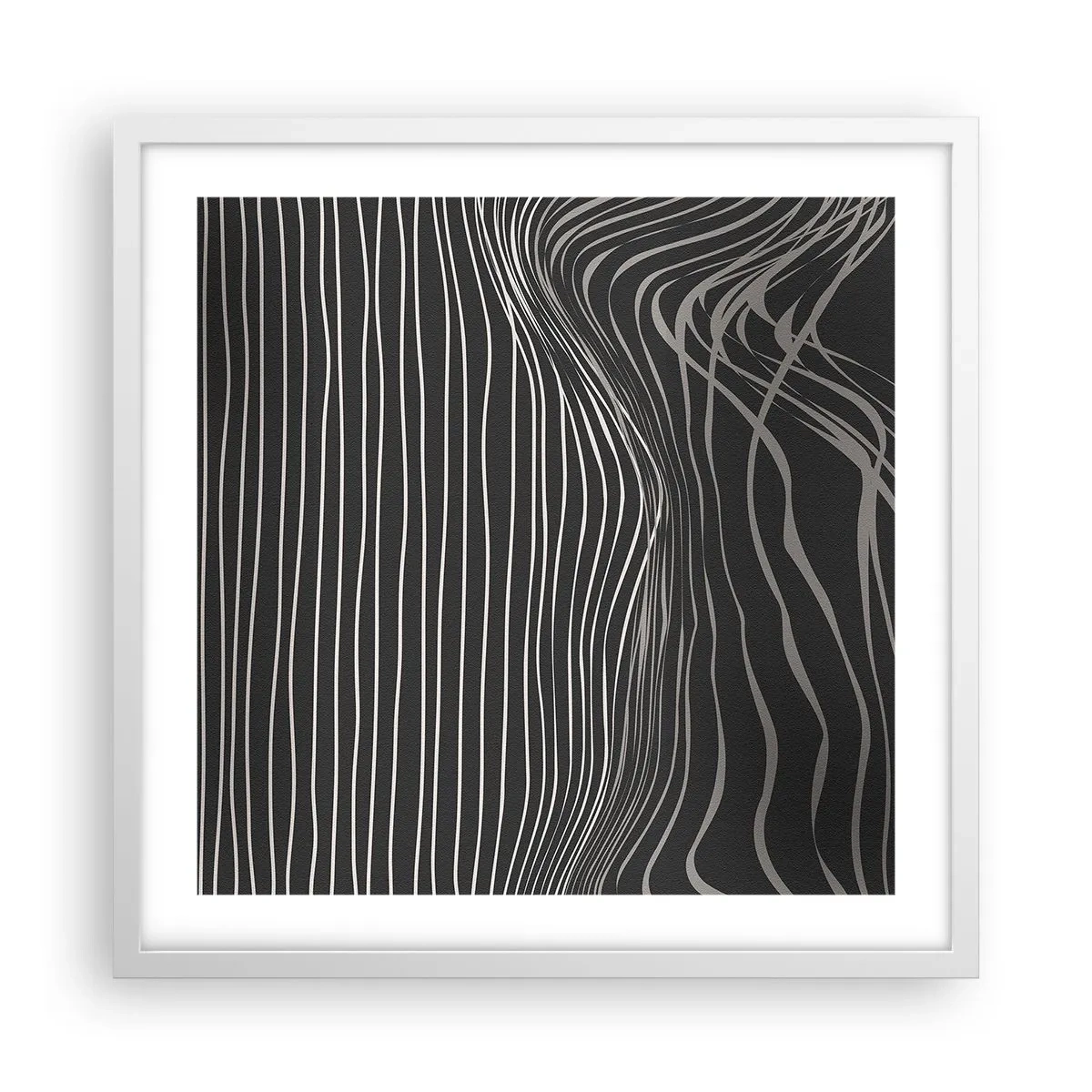 Poster in white frmae - Rhythm and Accent - 50x50 cm