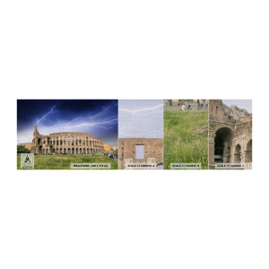 Photo Wallpaper Sample Premium Canvas - Battle Arena - Architecture, Rome, Colosseum - 100x30 cm