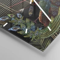 Clock face with lines