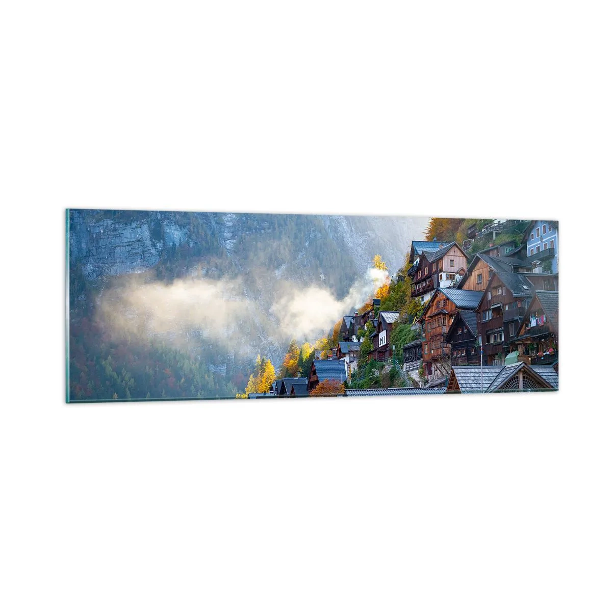 Glass picture - Alpine Atmosphere - 90x30 cm