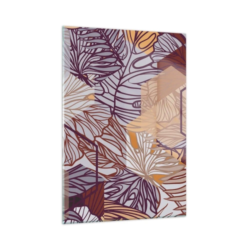 Glass picture - Impossible Union of Geometry and Nature - 50x70 cm