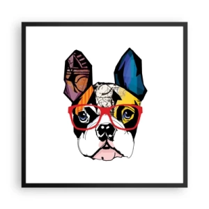 Poster in black frame - Intellectual - 60x60 cm