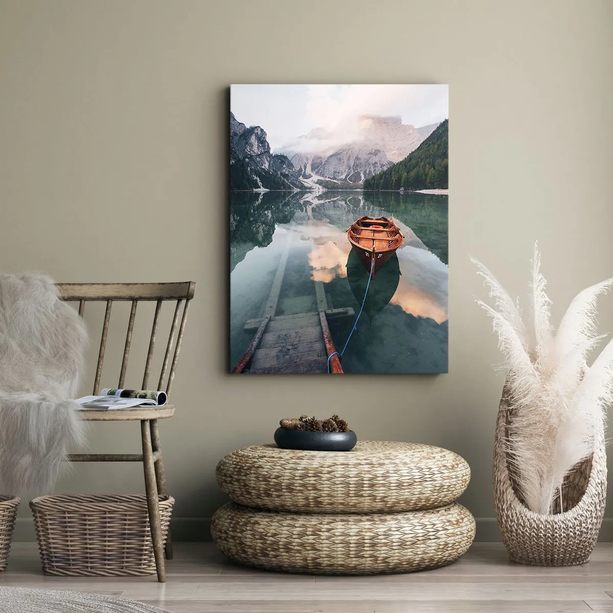 Canvas picture - Peaceful Dream of the Mountains - 70x100 cm