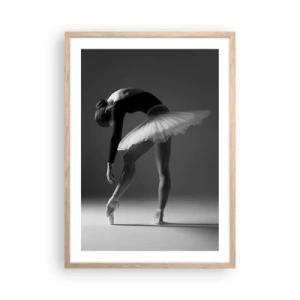 Poster in light oak frame - Belle Ballet Dancer - 50x70 cm