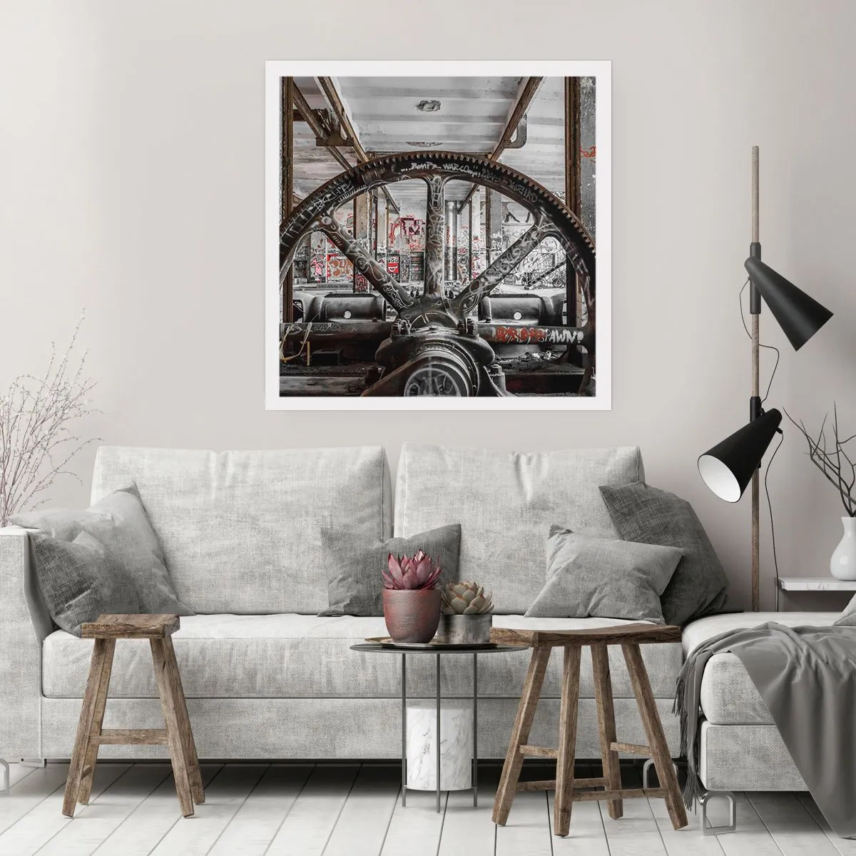 Poster - Secret Life of a Factory - 40x40 cm