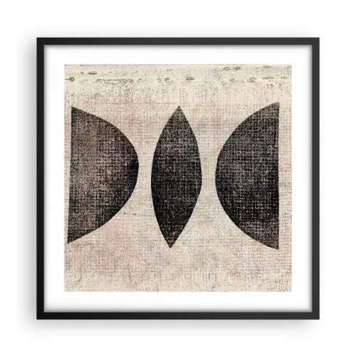 Poster in black frame - Ethnic Abstraction - 50x50 cm