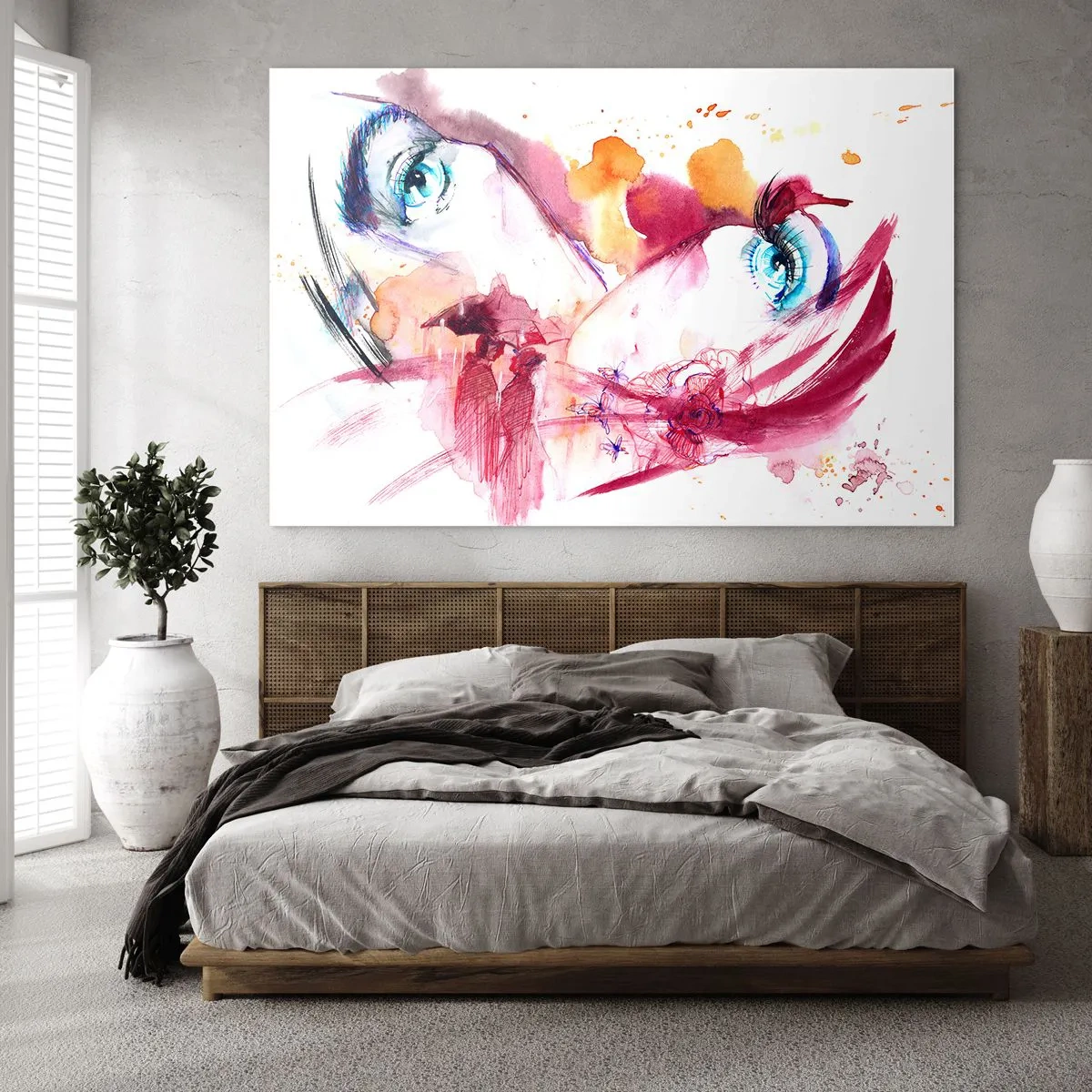 Glass picture - In Close-up the World Is Blooming  - 120x80 cm