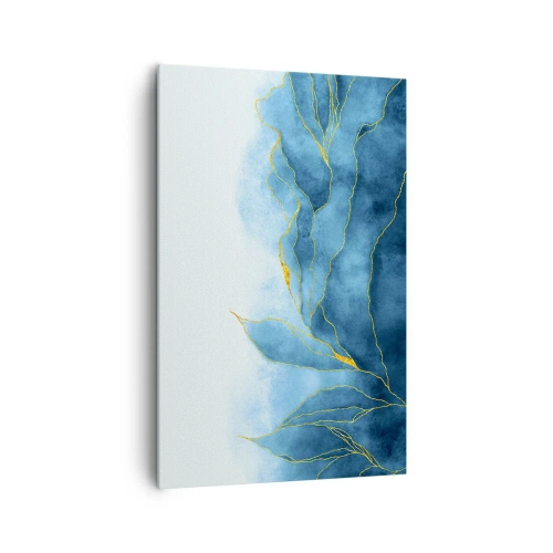 Canvas picture - Blue In Gold - 80x120 cm