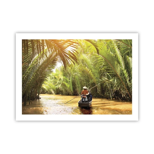Poster - Through a Palm Ravine - 70x50 cm