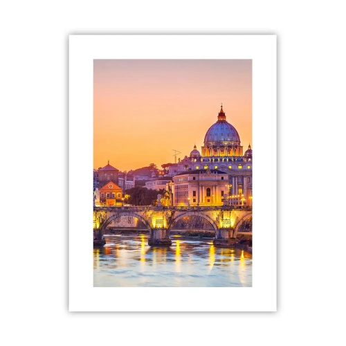 Poster - Twilight over Eternal City - 30x40 cm
