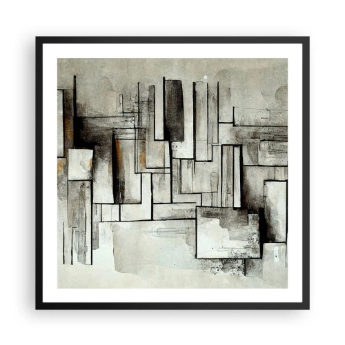 Poster in black frame - Power of Simplicity - 60x60 cm