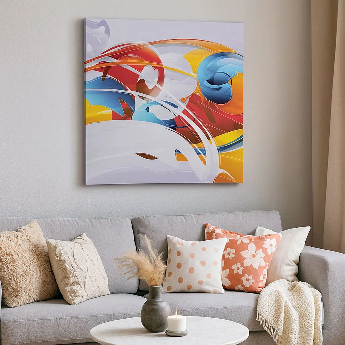 Canvas picture - Dance of Elements - 30x30 cm